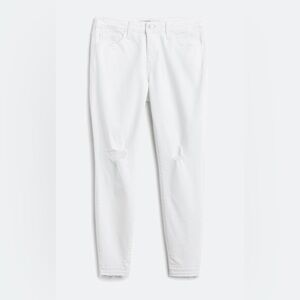 Just Black Marie Distressed Released Hem Women's Crisp White Skinny Jeans